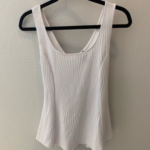 White Tanktop With Tie Back Size Medium